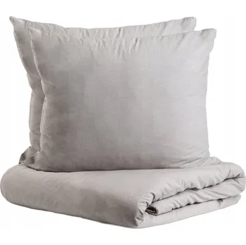 Povlečení Povlečení GOSSY bavlněné šedé 220x200 + 2*70x80 cm HOMLA