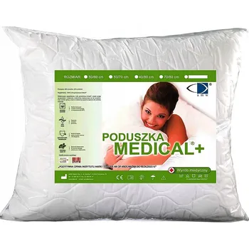 Polštář POLŠTÁŘ 45X45 POLŠTÁŘ MEDICAL VYSOKÁ 95°C ANTIHALERGICKÝ CERTIFIKOVANÝ AMW SE ZIPEM