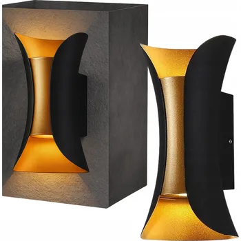 Nástěnné svítidlo Nástěnné svítidlo XPart černé, zlaté s integrovaným LED zdrojem 6 W