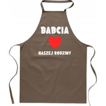 Kuchyňská zástěra Kuchyňská zástěra Dárek pro babičku Babička Srdce naší rodiny