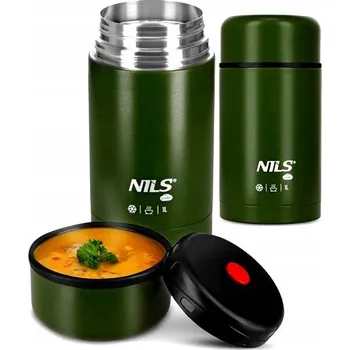 Termoska Termoska na jídlo NILS CAMP NC3802 1000 ML Zelená Pro Kempování a Turistiku