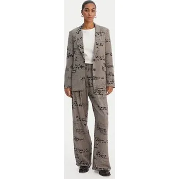 Desigual Kalhoty z materiálu 26SWPW39 Hnědá Regular Fit S