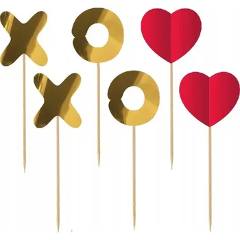 Obraz Zápichy dekorace Valentýn LOVE Xo Xo