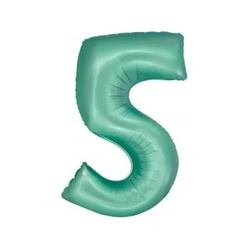 Balónek Fóliový balónek Godan číslice 5 zelený 76 cm