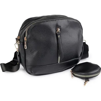 Kabelka Dámská kabelka s pouzdrem 25x21 cm, barva 3 černá