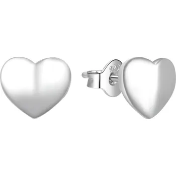Náušnice Romantické stříbrné náušnice Srdíčka E0002421 Moiss