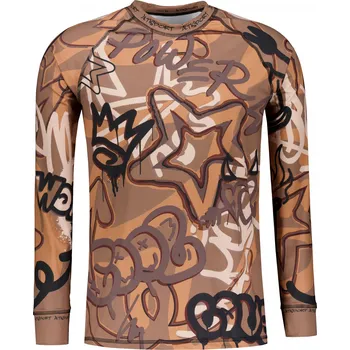 Pánské funkční termo triko s dlouhým rukávem premium ALTISPORT VOJ/ALM054TER01 HNĚDÁ 4XL