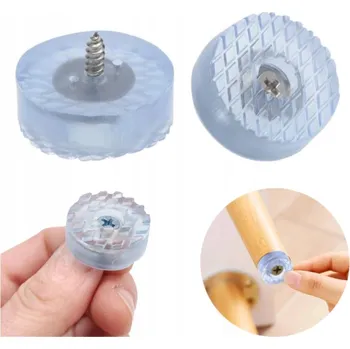 Podložka pod nábytek Silikonová Podložka pod Nohy Nábytku s Vruty - Kulatá, průměr 24 mm