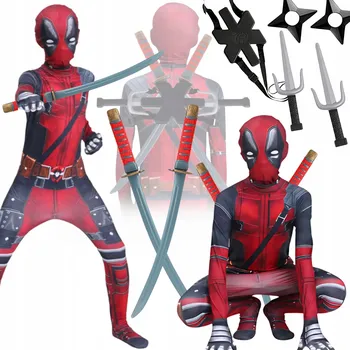 Karnevalový kostým KOSTÝM BOJOVNÍKA PŘEVLEK MEČE S RAMENNÍMI POPRUHY ŽOLDÁK SUPERHRDINA 110 116