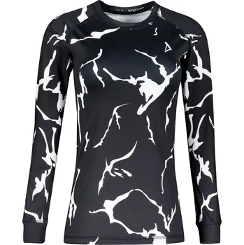 Dámské termoprádlo Dámské funkční termo triko s dlouhým rukávem premium ALTISPORT VOJ/ALW052TER01 ČERNÁ XS