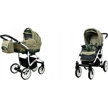 Kočárek Dětský kočárek 2v1 BabyLux LARGO – sporťák a hluboká korba, lehký, s taškou