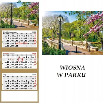 Obraz Třídílný kalendář 2026 VELKÝ nástěnný KÁVA do kanceláře, pracovny, OKÉNKO