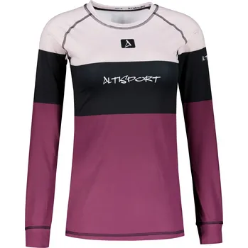 Dámské funkční termo triko s dlouhým rukávem premium ALTISPORT VOJ/ALW051TER01 VÍNOVÁ XXXL