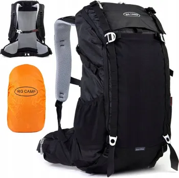 turistický batoh Batoh RG Camp 40L černý, voděodolný, s ventilací zad