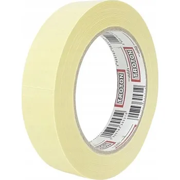 TROTON Žlutá papírová maskovací páska 19mm x 50m
