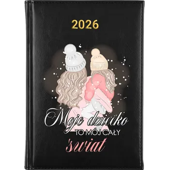 Kalendář Knižní kalendář 2026 A5 FunnyCase černý