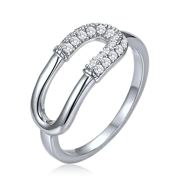 Souprava šperků MINET Luxusní stříbrný prsten se zirkonem vel. 55