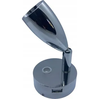 Nástěnné svítidlo LED nástěnné svítidlo s USB nabíječkou – Do obývacího pokoje, ložnice, k nábytku