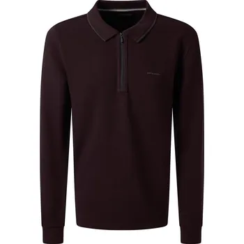 Pánské tričko Pierre Cardin Polo vínové Polo Tričko Tmavě Červené L