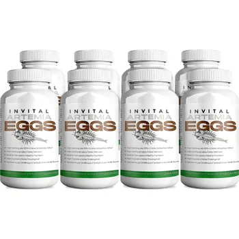 Krmivo pro rybičky INVITAL ArtemiaEggs 95% artemie k líhnutí 400 g (8 x 50 g)