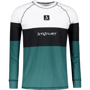 Pánské funkční termo triko s dlouhým rukávem premium ALTISPORT VOJ/ALM051TER01 BÍLOZELENÁ M