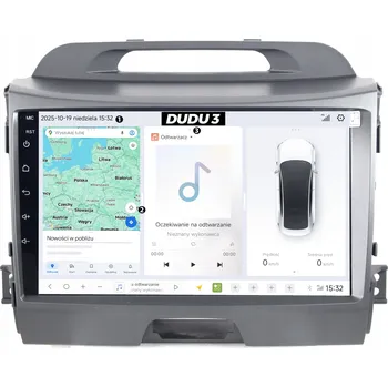Autorádio DUDUAUTO AUTORÁDIO S NAVIGACÍ KIA SPORTAGE 2010-2015 ANDROID DUDU3 QLED