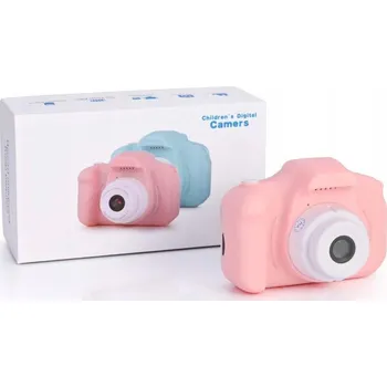 Digitální fotoaparát Dětský kapesní fotoaparát s kamerou Faburo růžový