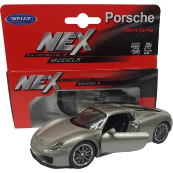 autíčko PORSCHE 918 ZNAČKOVÝ SBĚRATELSKÝ KOVOVÝ MODEL AUTA MĚŘÍTKO 1:34