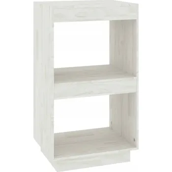 regál Dřevěný regál bílý 40x35x71 cm