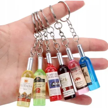 PŘÍVĚSEK NA KLÍČE láhev vína alkohol DO kabelky OZDOBA