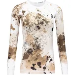 Dámské funkční termo triko s dlouhým rukávem premium ALTISPORT VOJ/ALW055TER01 BÍLOHNĚDÁ XL