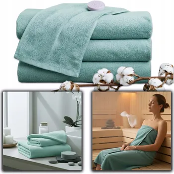 Prostěradlo Ručník do sauny 140 x 70 cm modrý