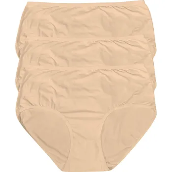 Kalhotky Blaze Plus Size bambusové kalhotky - 3 ks 8XL béžová