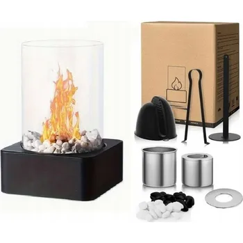 Biokrb Stolní biokrb volně stojící na bioetanol černý z nerezové oceli