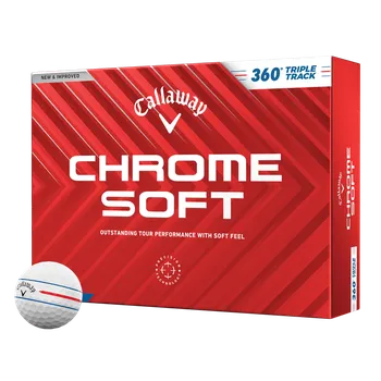Golfový míček Callaway Chrome Soft 360 Triple Track 24, White