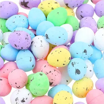 Velikonoční dekorace Polystyrenová vajíčka 100 Ks Ozdobná vajíčka Kraslice 1,8cm Vajíčka Velikonoce