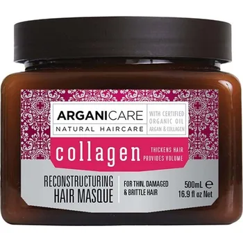 Vlasová regenerace Arganicare - Reconstructuring Hair Masque Collagen Thin, Damaged & Brittle Hair Masky a kúry na vlasy 500 ml unisex