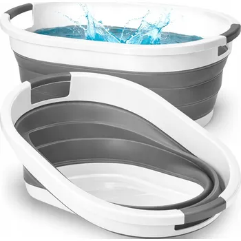 Koš na prádlo Volně stojící koš na prádlo MFC 25l bílý, šedý