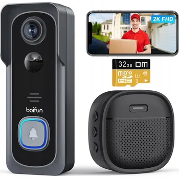 IP kamera 2K WiFi Videotelefon Zvonek s kamerou Bezdrátový WIFI SMART VZDÁLENÝ NÁHLED