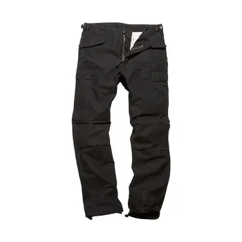 Pánské kalhoty Kalhoty Vintage Industries M65 Heavy Satin - černé, XXL