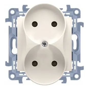 Elektrická zásuvka Elektrická Zásuvka zásuvka Kontakt-simon béžová