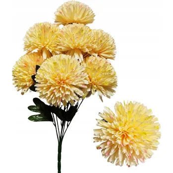 umělá květina Chryzantéma v kytici umělé květiny jako živé 75 cm velká kytice