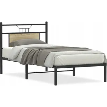Postel Rám postele s čelem 207 x 85,5 x 91,5 cm, dub sonoma