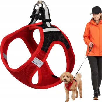 Postroj pro psa POSTROJ PRO PSA BEZ TLAČENÍ MALÉHO PEJSKA REFLEXNÍ KOMFORTNÍ POHODLNÉ vel. M