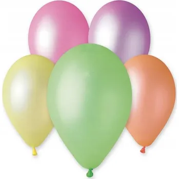 Balónek Latexové Balónky Neonové Fluor MIX Barevné narozeniny Party 13 palců 50 Ks.