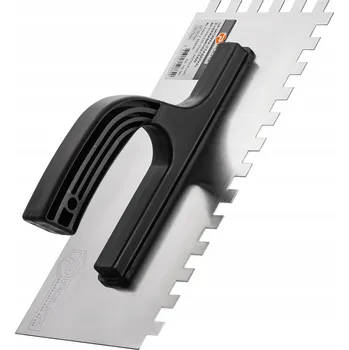 Zednické hladítko Nerezové zubové hladítko 130 x 270 mm, zub 10x10 Polax