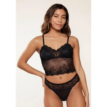 Podprsenka Dámská braletka LingaDore s vyjímatelnými košíčky- černá, černá XL i321_126416-483216