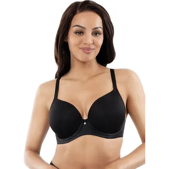 Podprsenka Černá vyztužená podprsenka Parfait D s květinovými ramínky, černá 30 GG i321_115680-484876