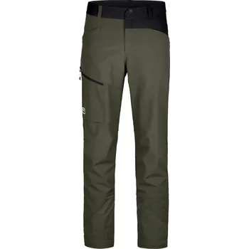 Pánské Kalhoty Ortovox Mondeval Pants Men's Barva: Dark Wild Herbs, Velikost: M, Střih: Regular