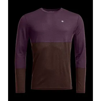 Pánské Tričko Ortovox 185 Rock'N'Wool Long Sleeve Men's Barva: Dark Wild Berry, Velikost: M